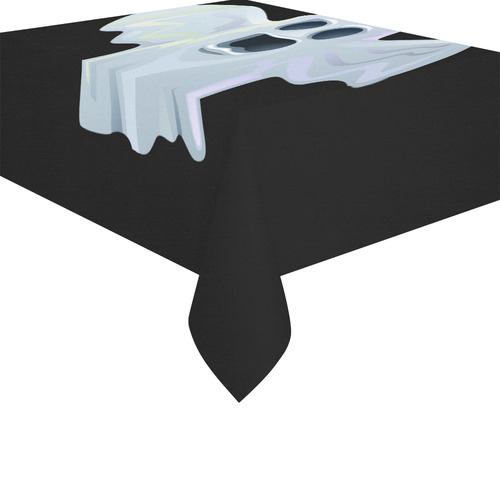 Scary White Sheet Halloween Ghost Costume Cotton Linen Tablecloth 52"x 70"