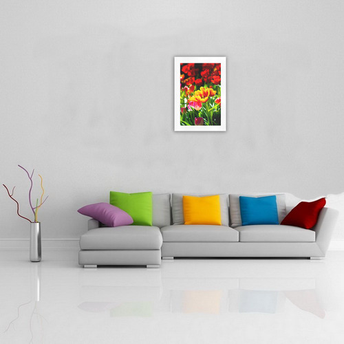 Tulip Flower Colorful Beautiful Spring Floral Art Print 16‘’x23‘’