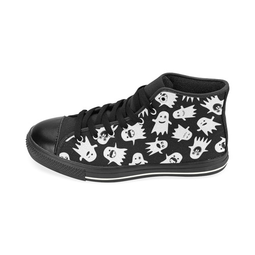 Halloween Ghosts High Top Canvas Shoes for Kid (Model 017)