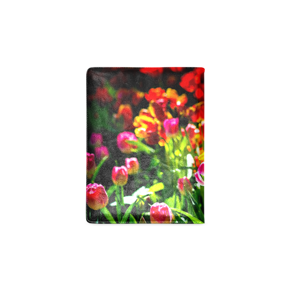 Colorful tulip flowers chic spring floral beauty Custom NoteBook B5