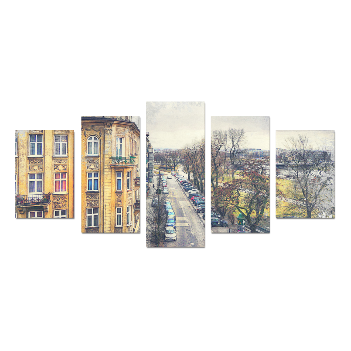 Cracow Krakow city art Canvas Print Sets D (No Frame)
