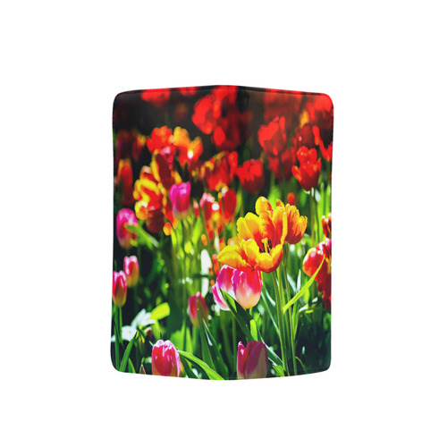 Colorful tulip flowers chic spring floral beauty Men's Clutch Purse （Model 1638）
