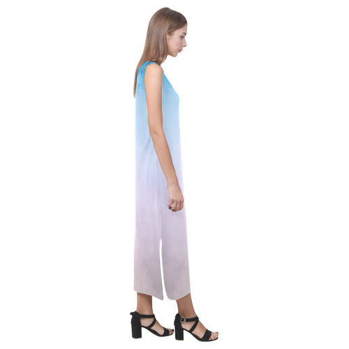 Lovely Aquarell Moves Phaedra Sleeveless Open Fork Long Dress (Model D08)