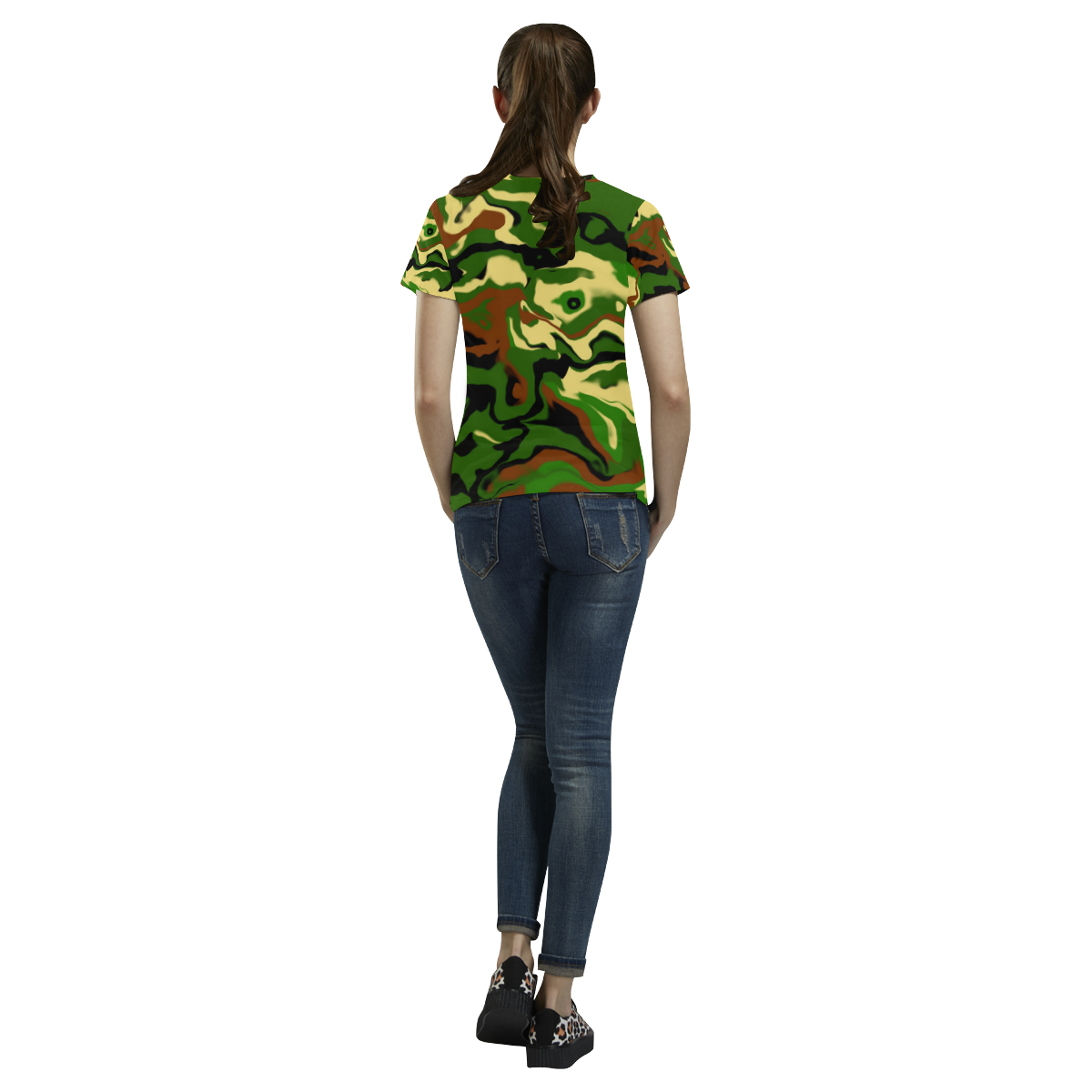 Tenari All Over Print T-Shirt for Women (USA Size) (Model T40)