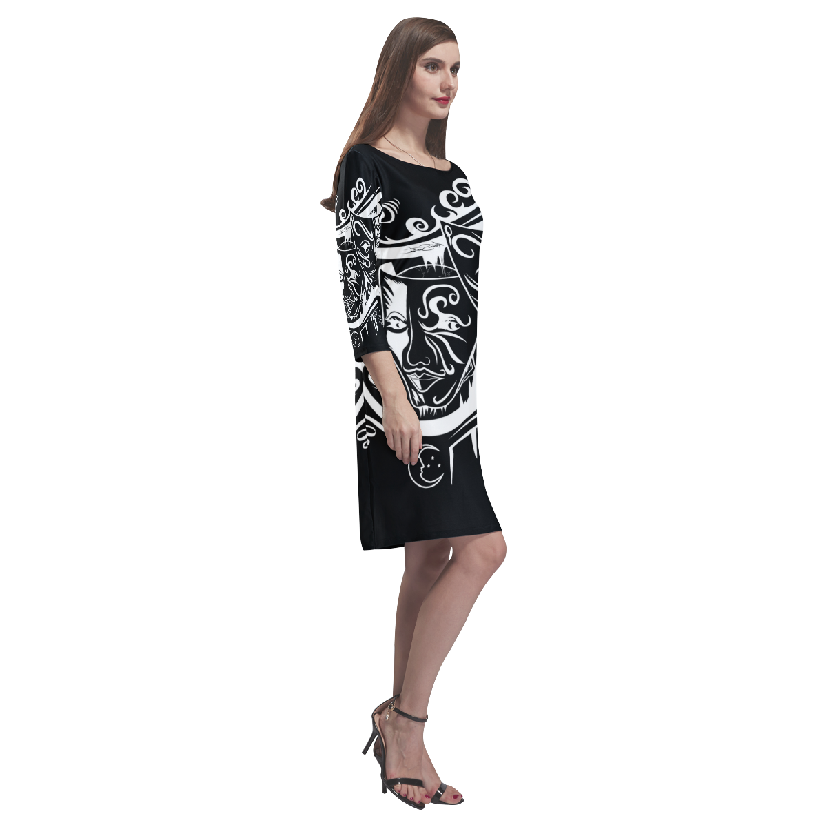 Zodiac - Gemini Rhea Loose Round Neck Dress(Model D22)