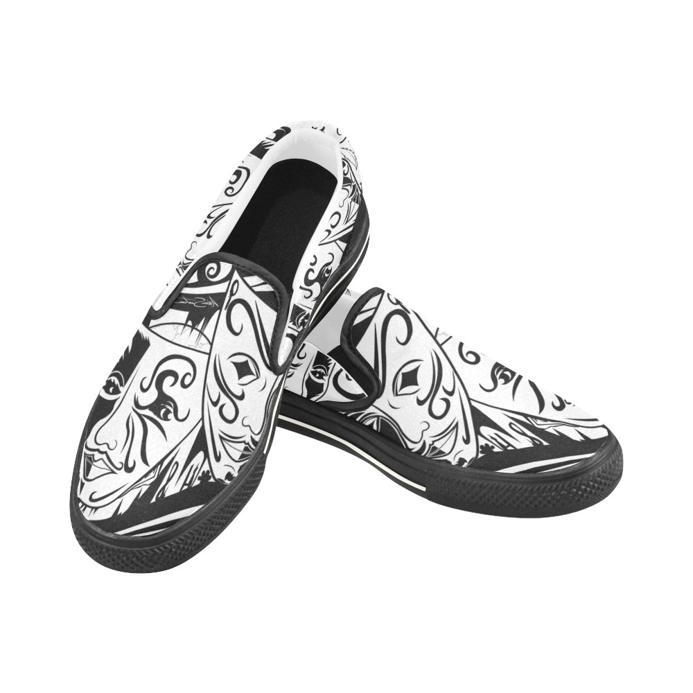 Zodiac - Gemini Slip-on Canvas Shoes for Kid (Model 019)