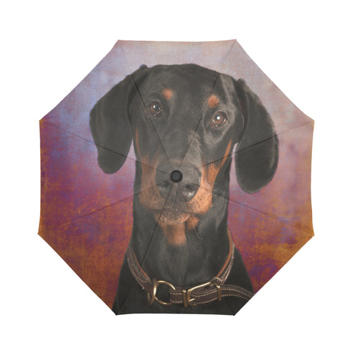 Doberman Puppy Auto-Foldable Umbrella (Model U04)