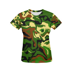 Tenari All Over Print T-Shirt for Women (USA Size) (Model T40)