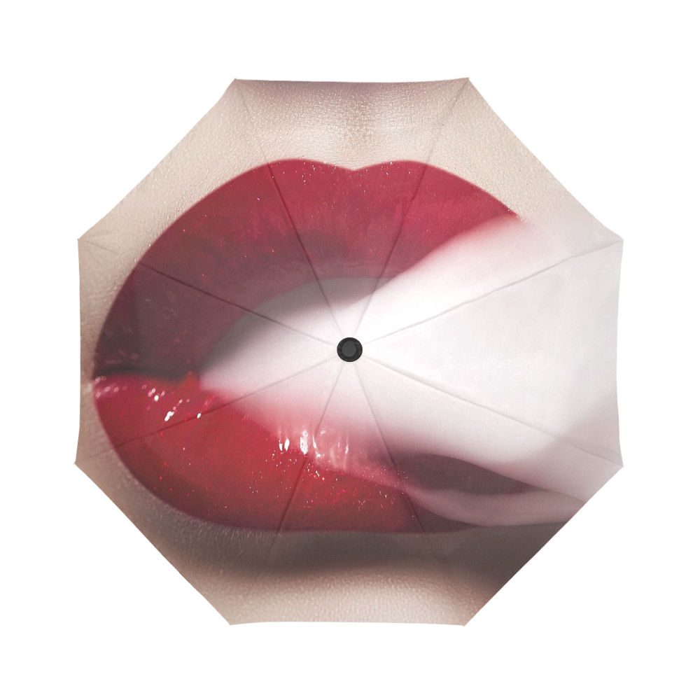 家居red smoke lips Auto-Foldable Umbrella (Model U04)