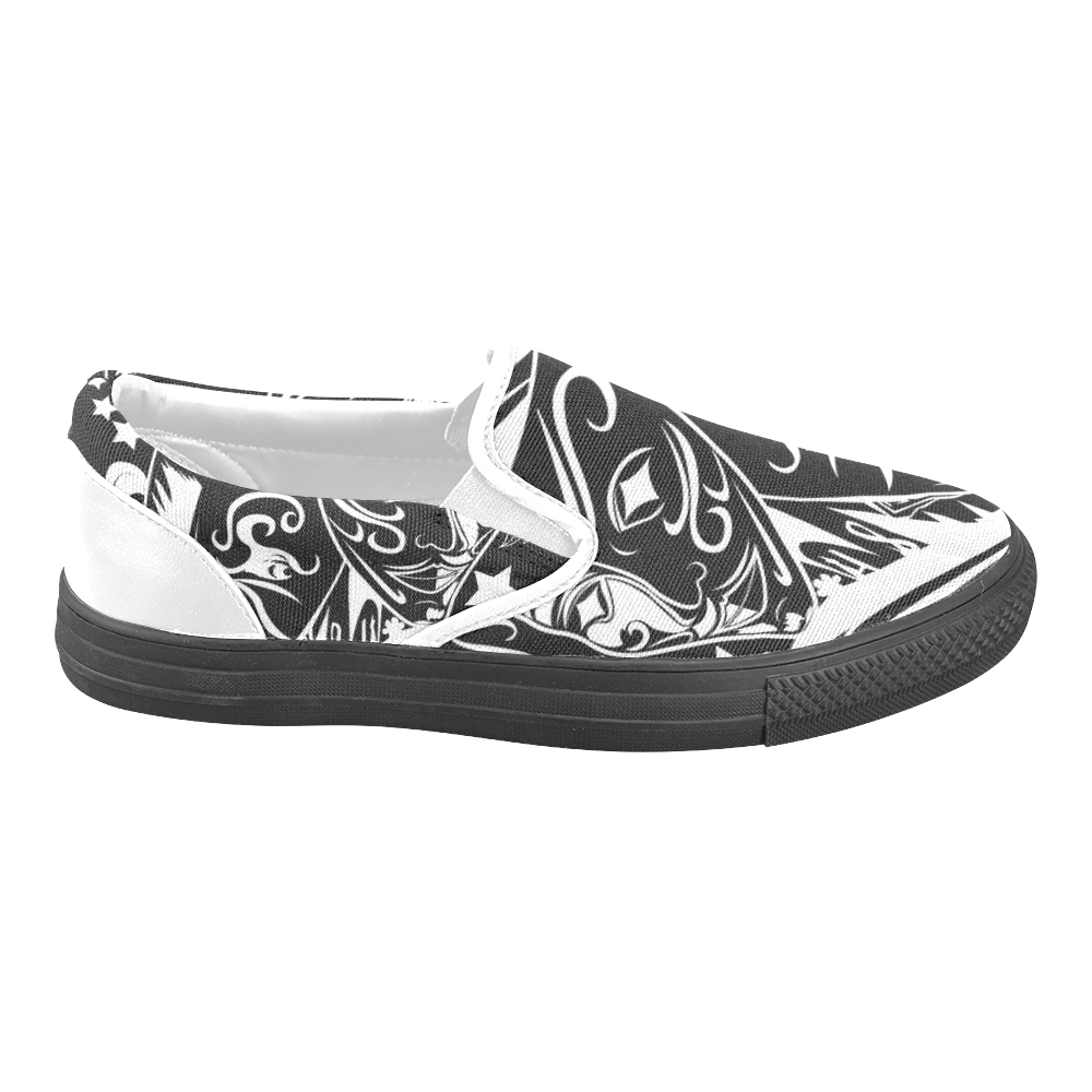 Zodiac - Gemini Slip-on Canvas Shoes for Men/Large Size (Model 019)