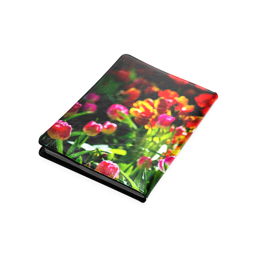 Colorful tulip flowers chic spring floral beauty Custom NoteBook B5