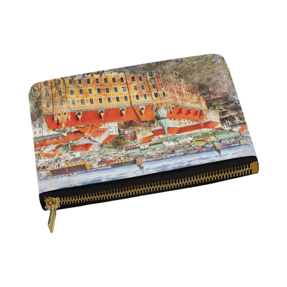 Cracow Krakow city art Carry-All Pouch 12.5''x8.5''