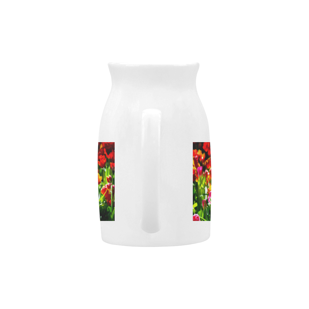 Tulip Flower Colorful Beautiful Spring Floral Milk Cup (Large) 450ml