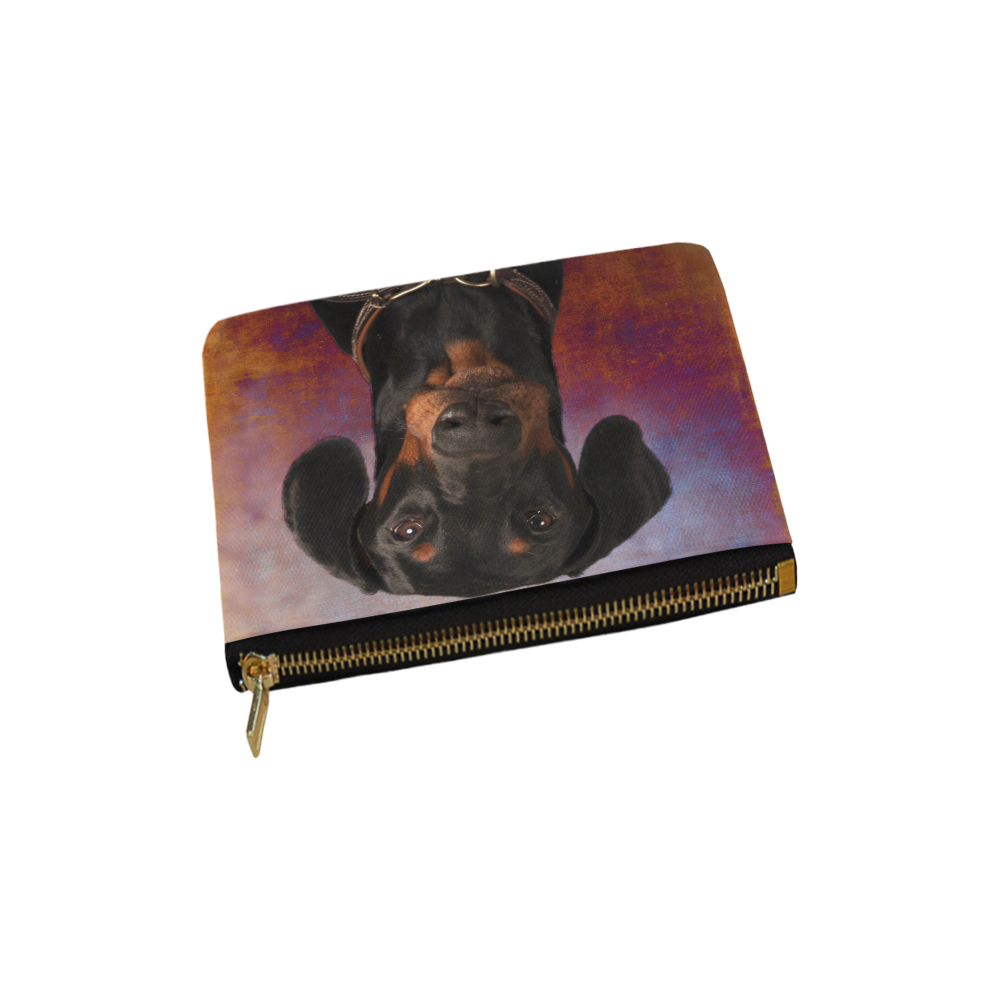 Doberman Puppy Carry-All Pouch 6''x5''