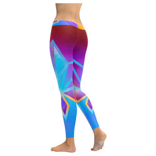 Colors and Emotions 4 by FeelGood Women's Low Rise Leggings (Invisible Stitch) (Model L05)