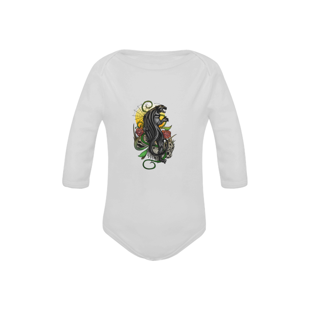 Panther Baby Powder Organic Long Sleeve One Piece (Model T27)