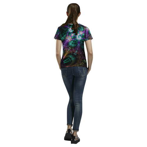 Know Me All Over Print T-Shirt for Women (USA Size) (Model T40)