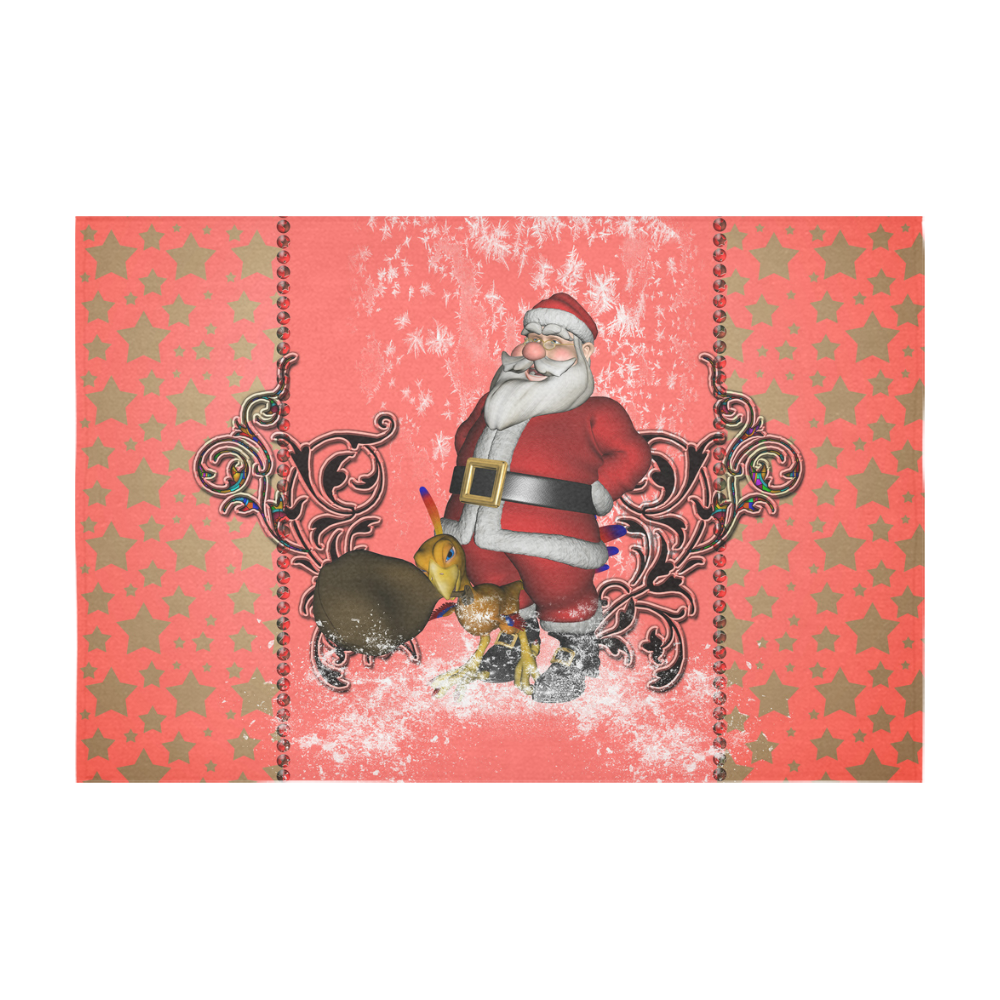 Santa claus with helper, phoenix Cotton Linen Tablecloth 60" x 90"