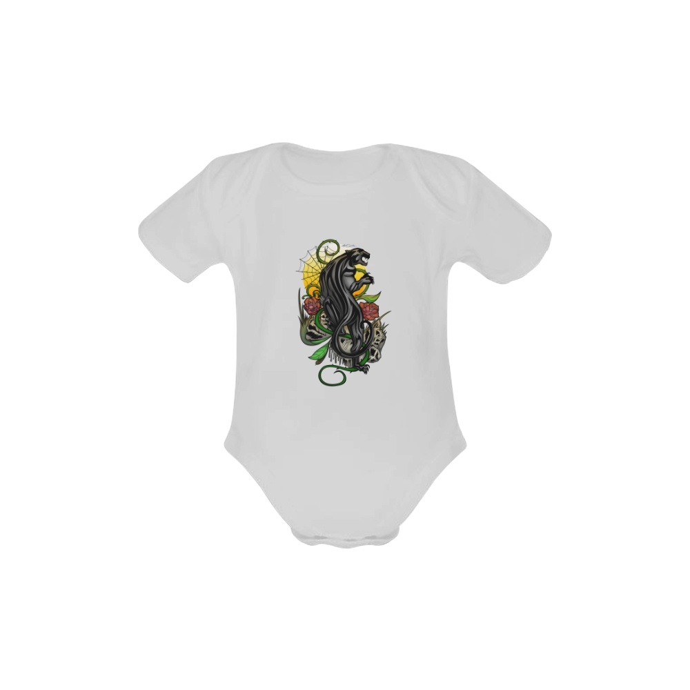 Panther Baby Powder Organic Short Sleeve One Piece (Model T28)