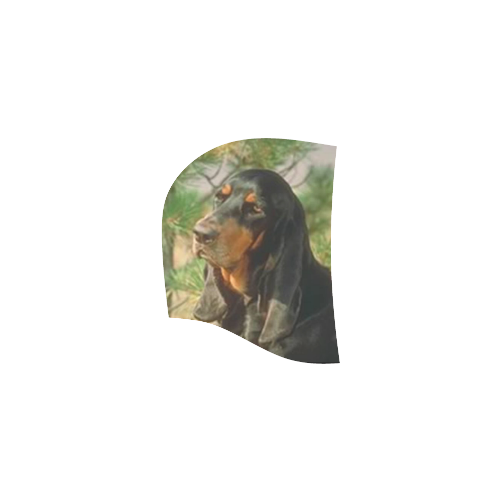 Black Tan Coonhound All Over Print Sleeveless Hoodie for Women (Model H15)