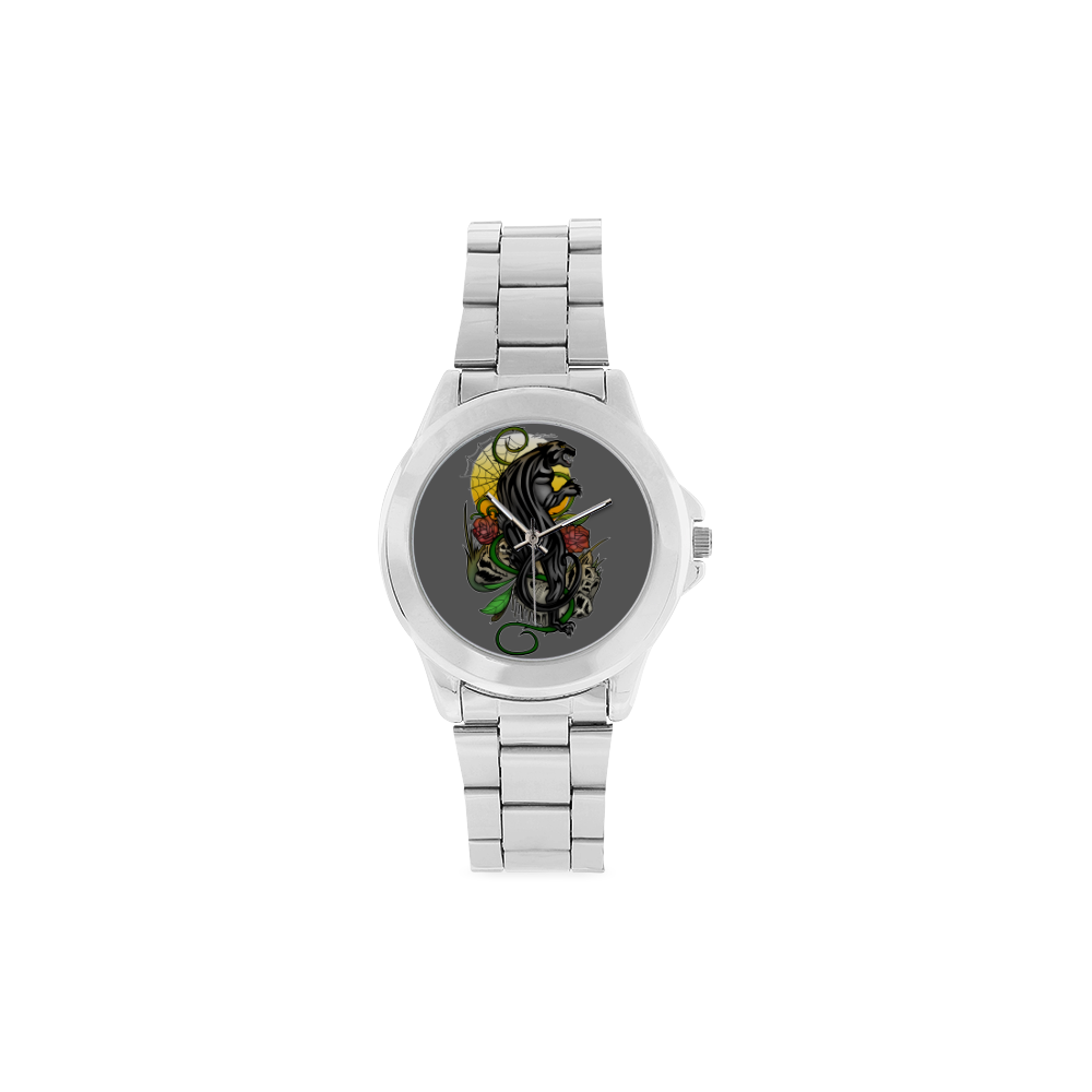 Panther Unisex Stainless Steel Watch(Model 103)