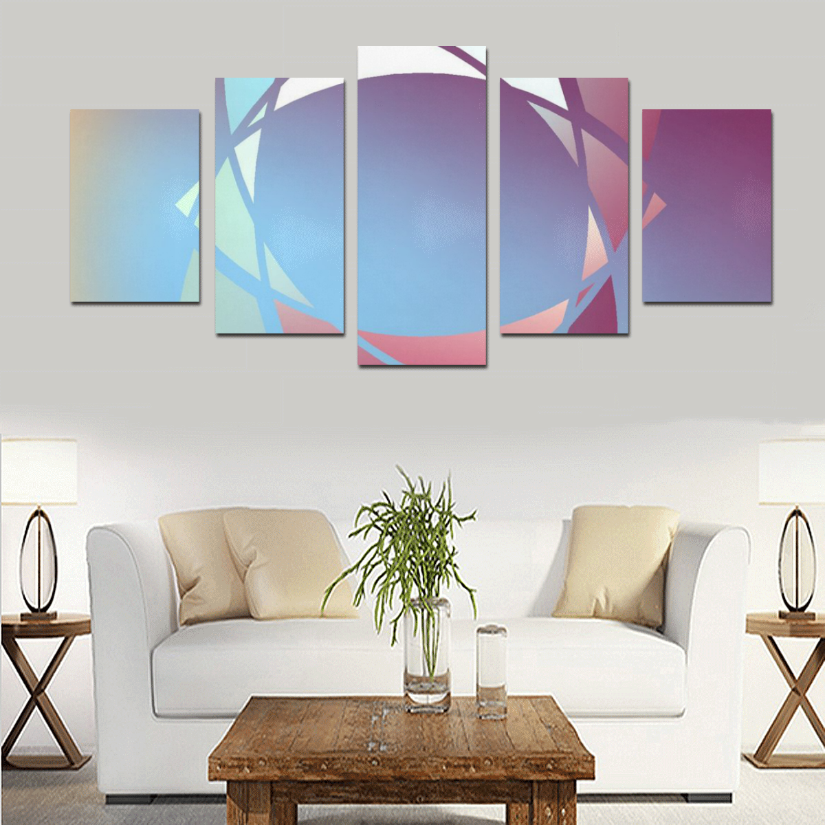 Colors and Emotions 5 by FeelGood Canvas Print Sets D (No Frame)