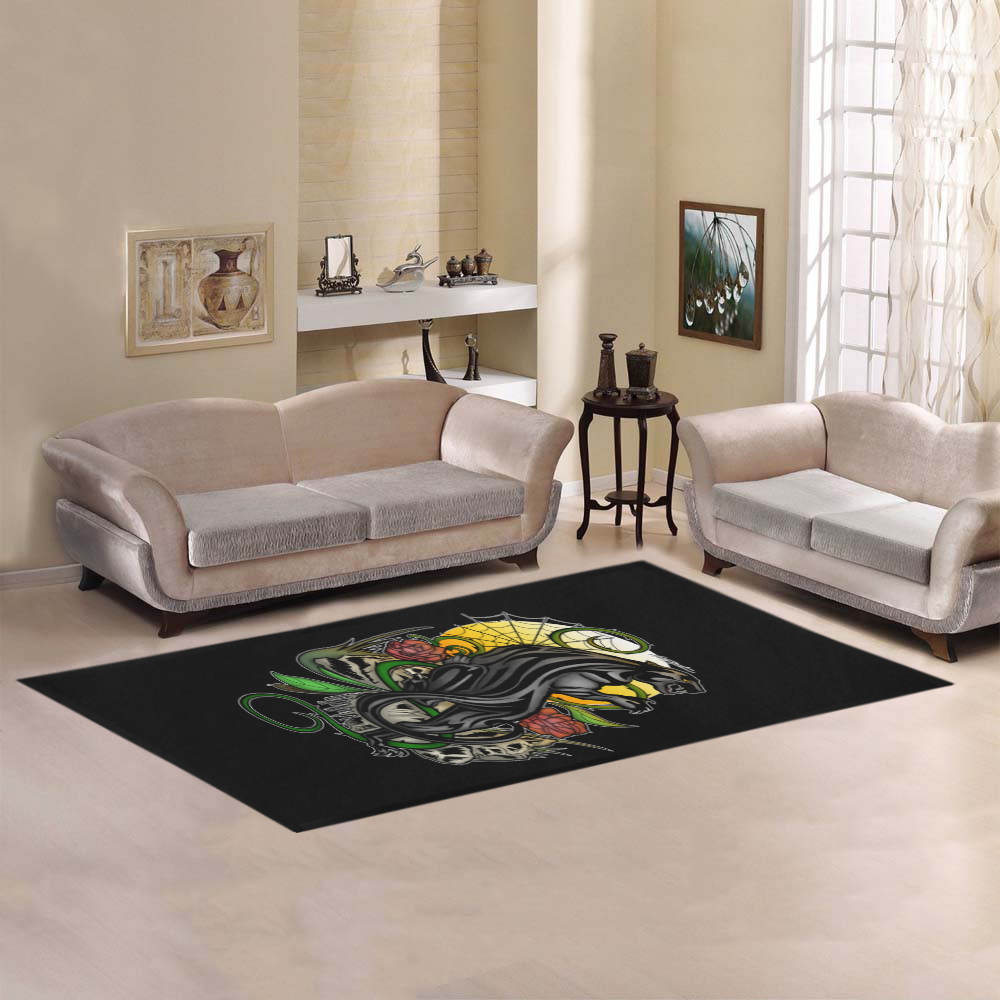Panther Area Rug 7'x3'3''