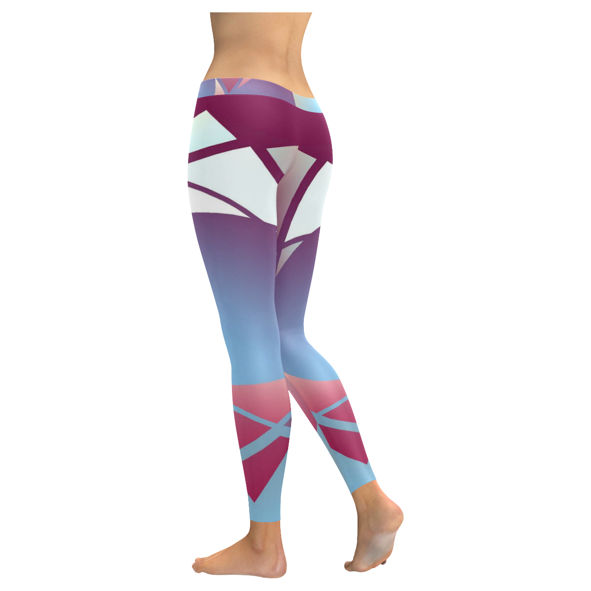 Colors and Emotions 5 by FeelGood Women's Low Rise Leggings (Invisible Stitch) (Model L05)