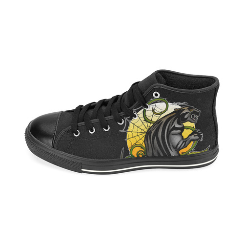 Panther High Top Canvas Women's Shoes/Large Size (Model 017)