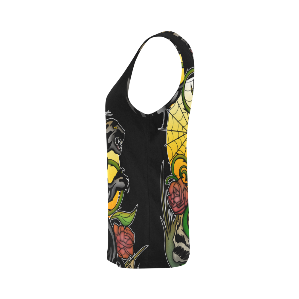 Panther All Over Print Tank Top for Women (Model T43)