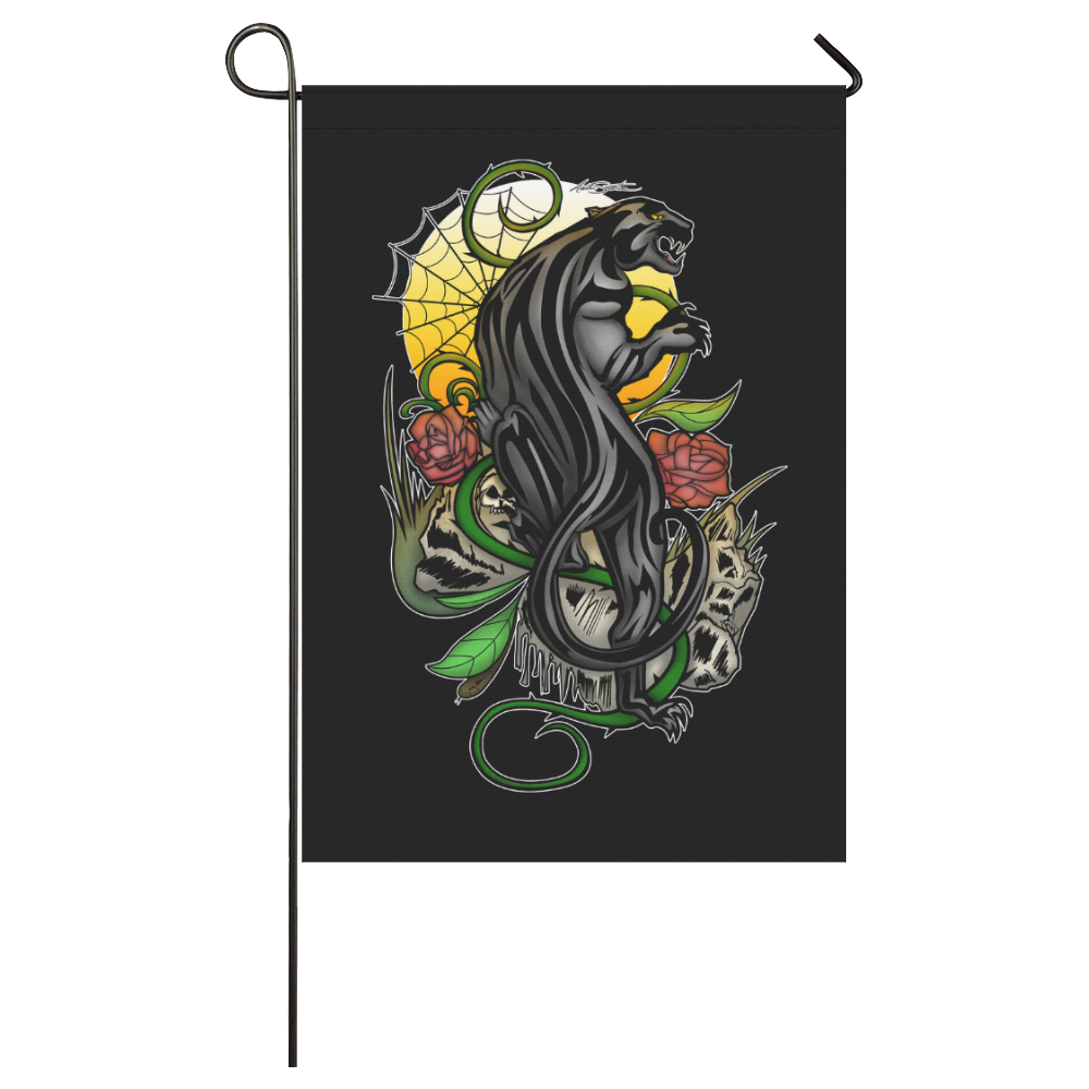Panther Garden Flag 28''x40'' （Without Flagpole）