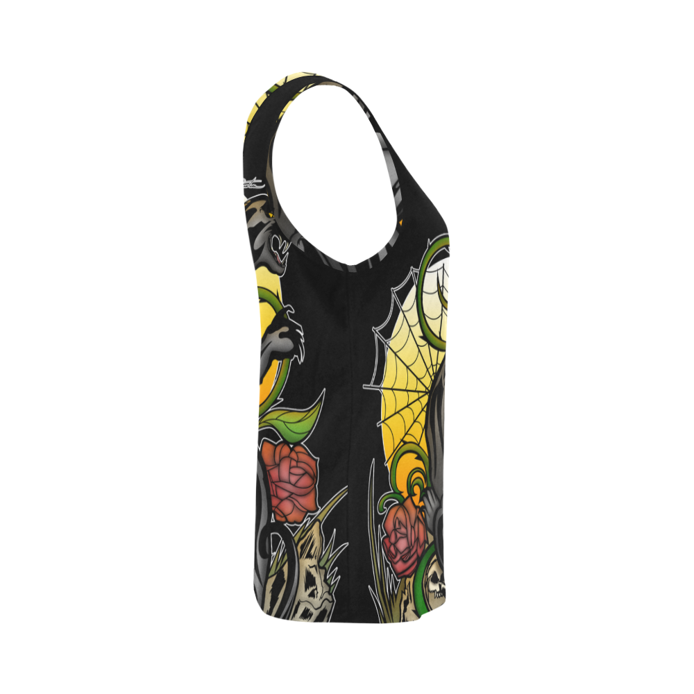 Panther All Over Print Tank Top for Women (Model T43)