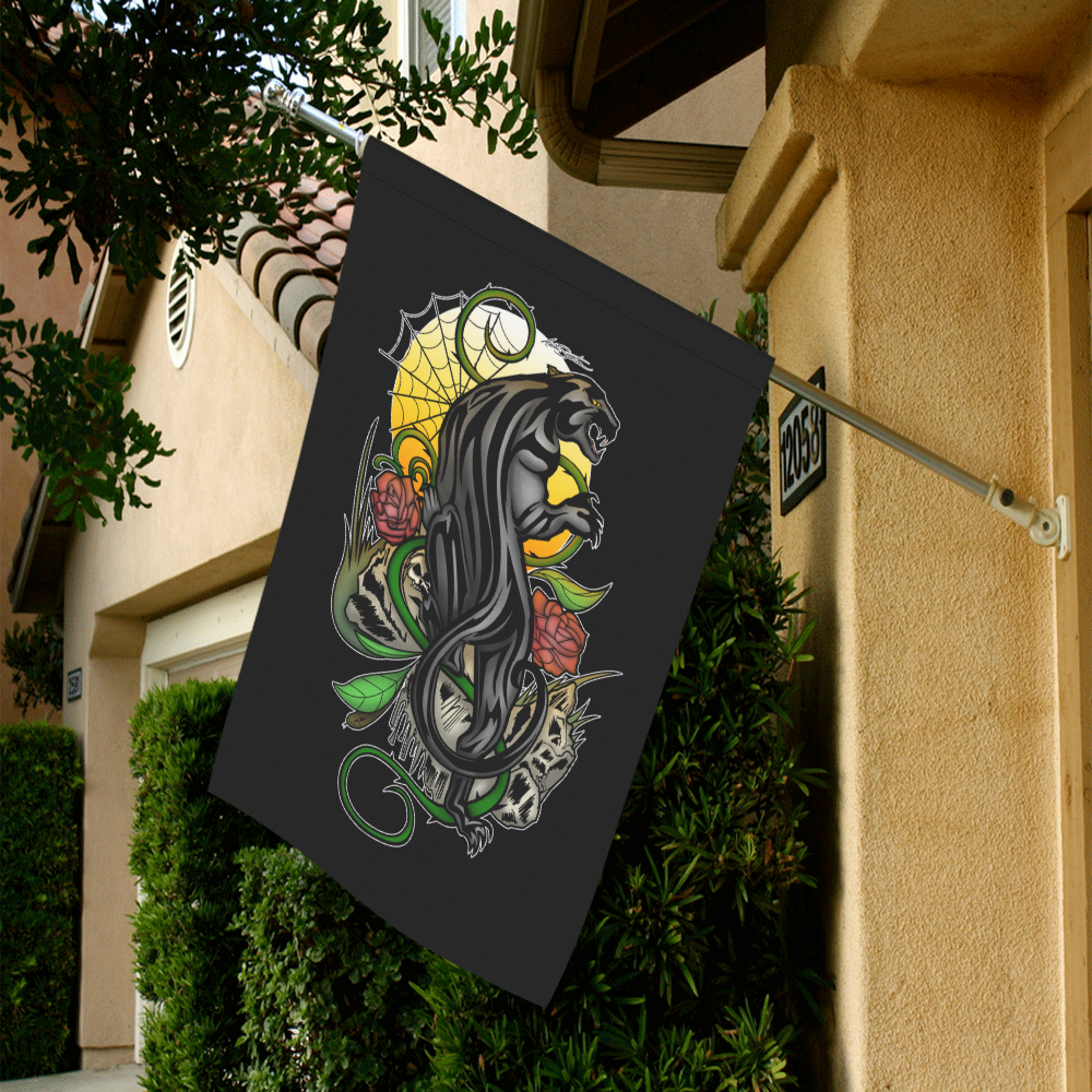 Panther Garden Flag 28''x40'' （Without Flagpole）