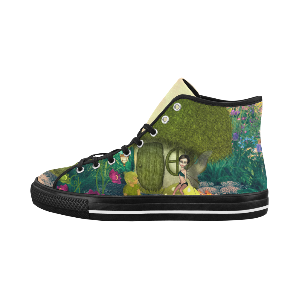 Cute fairy in the fantasy world Vancouver H Women's Canvas Shoes (1013-1)