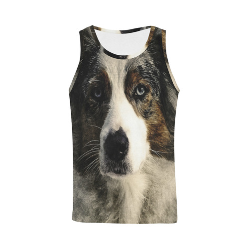 Darling Dogs 7 All Over Print Tank Top for Men (Model T43)