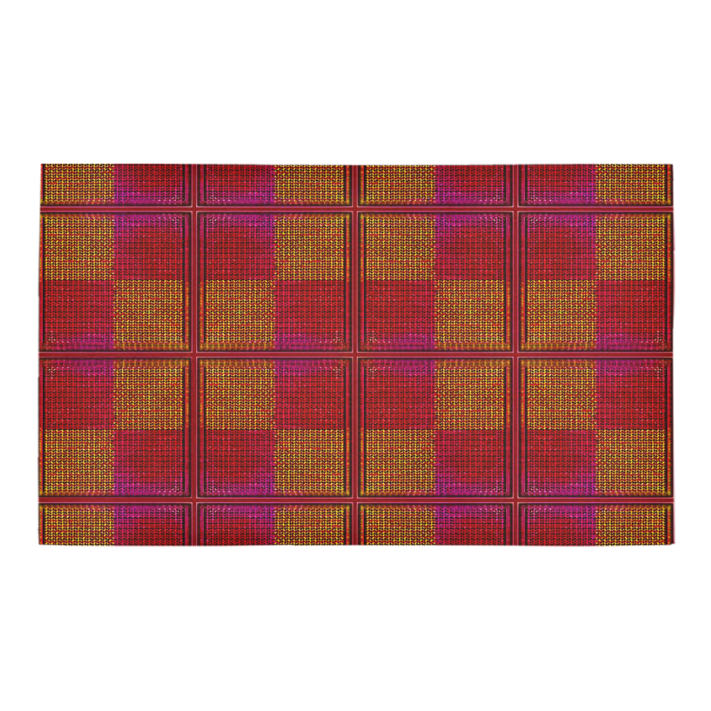 Patch quilt, geometric design Azalea Doormat 30" x 18" (Sponge Material)