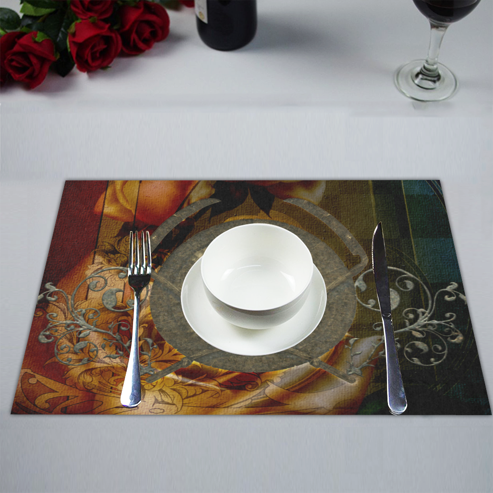 Awesome creepy skulls Placemat 14’’ x 19’’ (Set of 4)