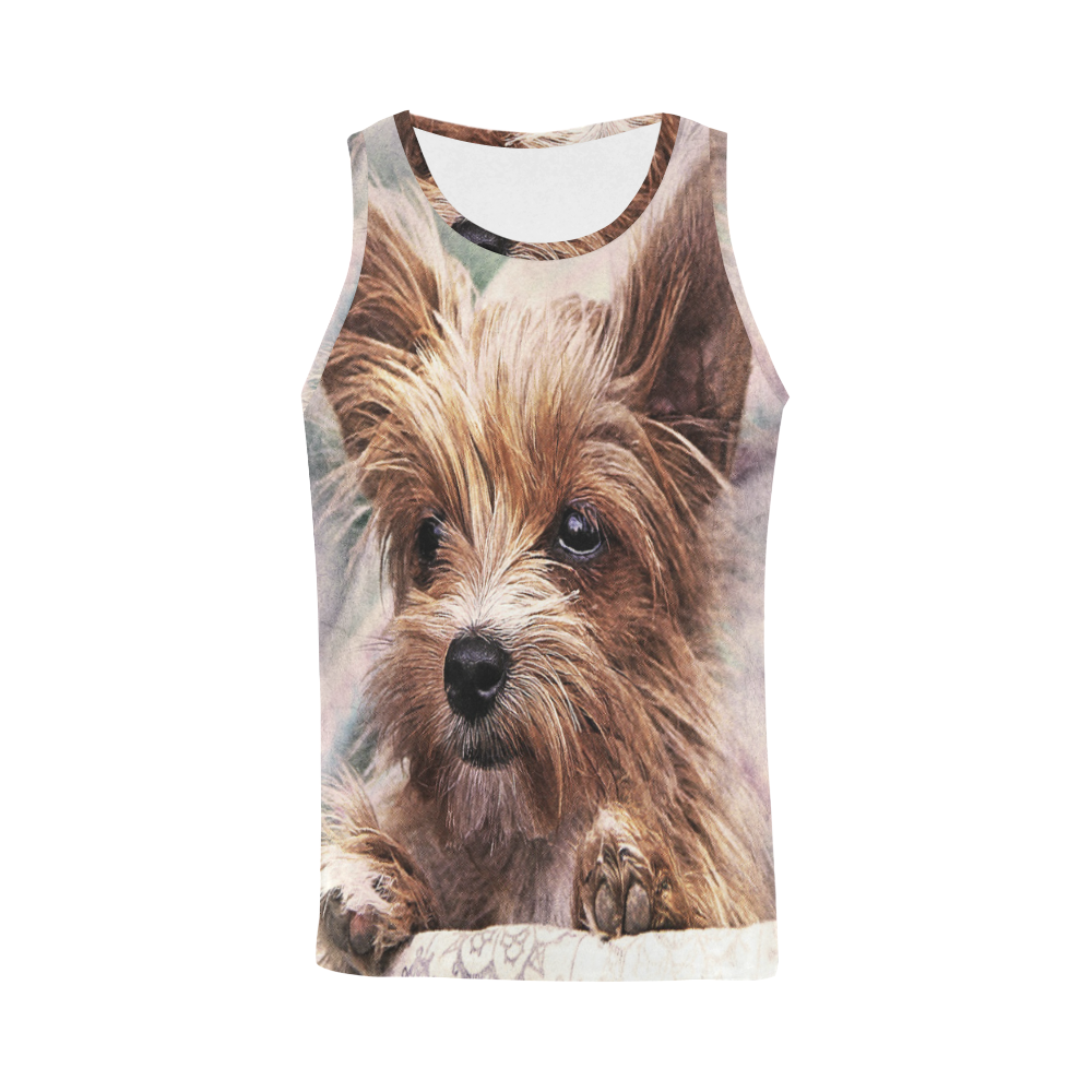 Darling Dogs 4 All Over Print Tank Top for Men (Model T43)