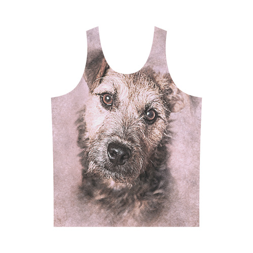 Darling Dogs 10 All Over Print Tank Top for Men (Model T43)