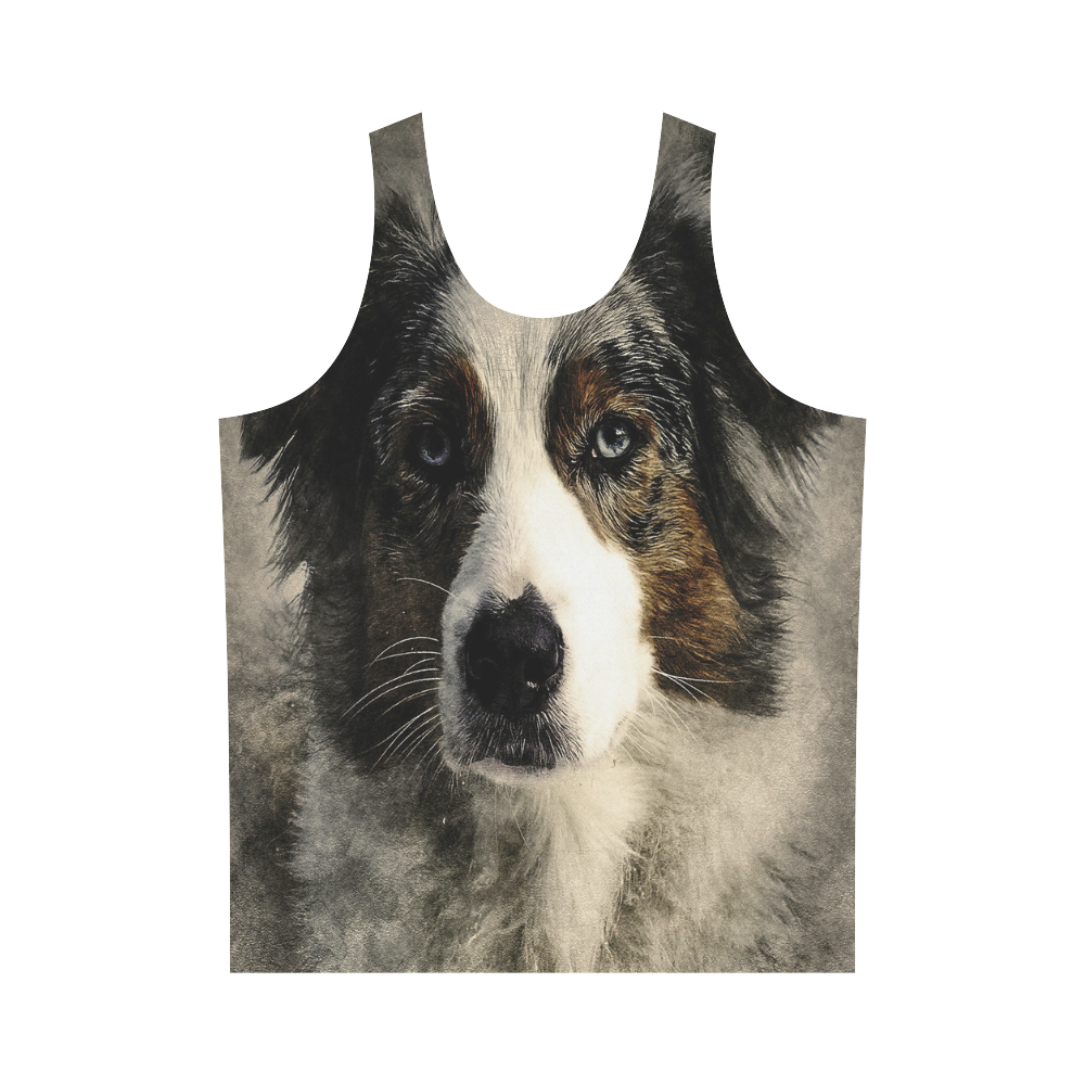Darling Dogs 7 All Over Print Tank Top for Men (Model T43)