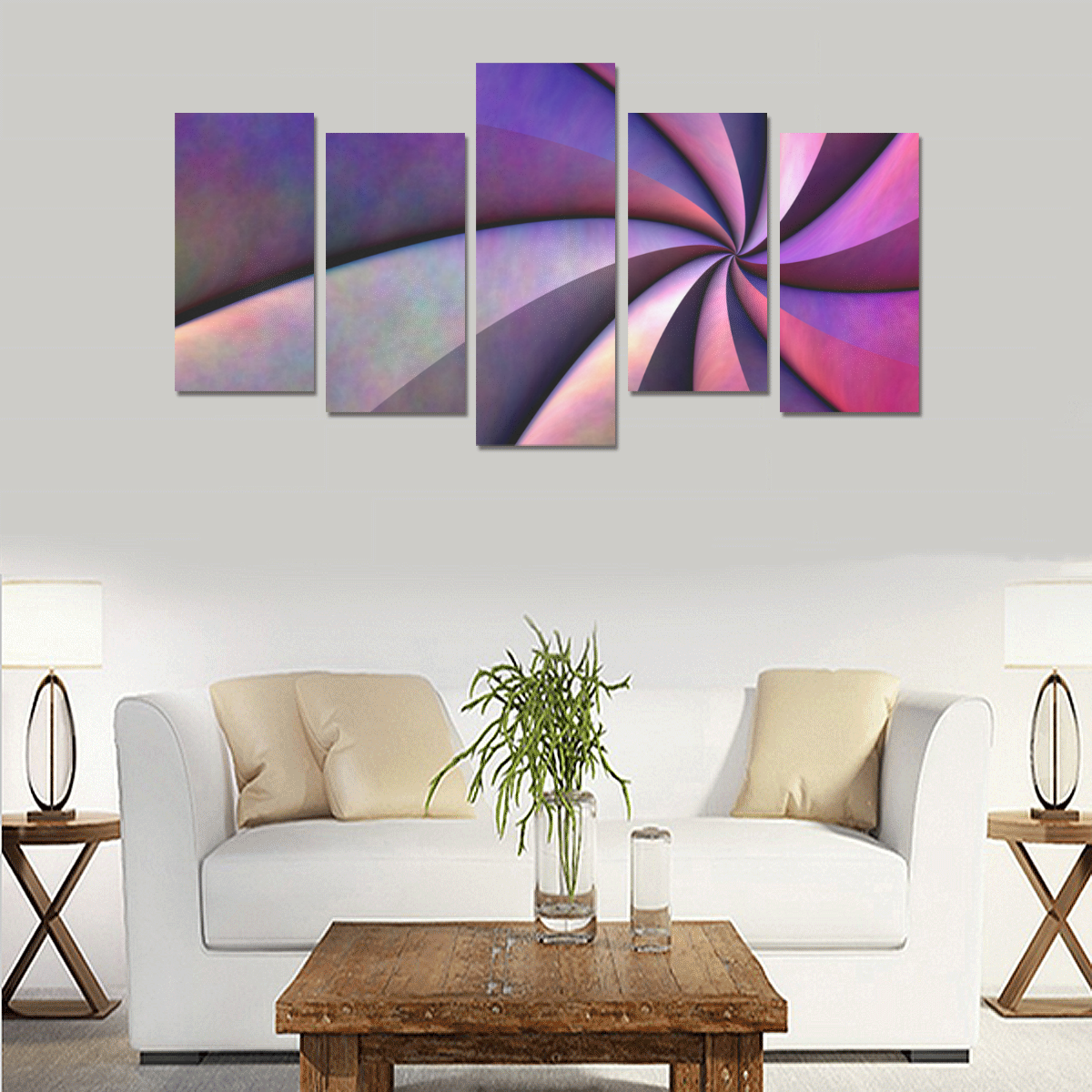 Spiraling In Canvas Print Sets E (No Frame)