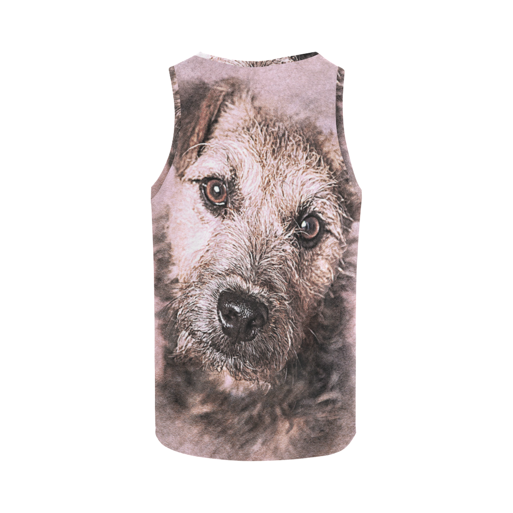 Darling Dogs 10 All Over Print Tank Top for Men (Model T43)