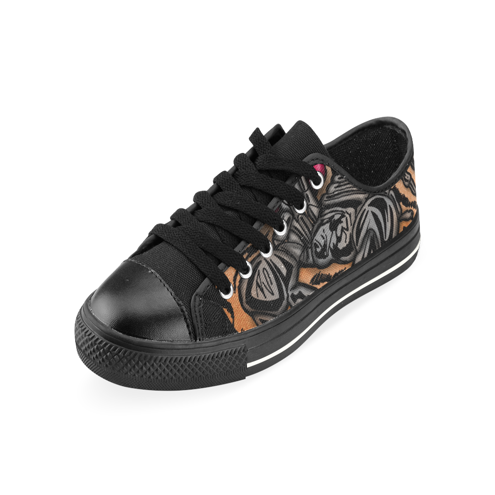 Zodiac - Scorpio Low Top Canvas Shoes for Kid (Model 018)
