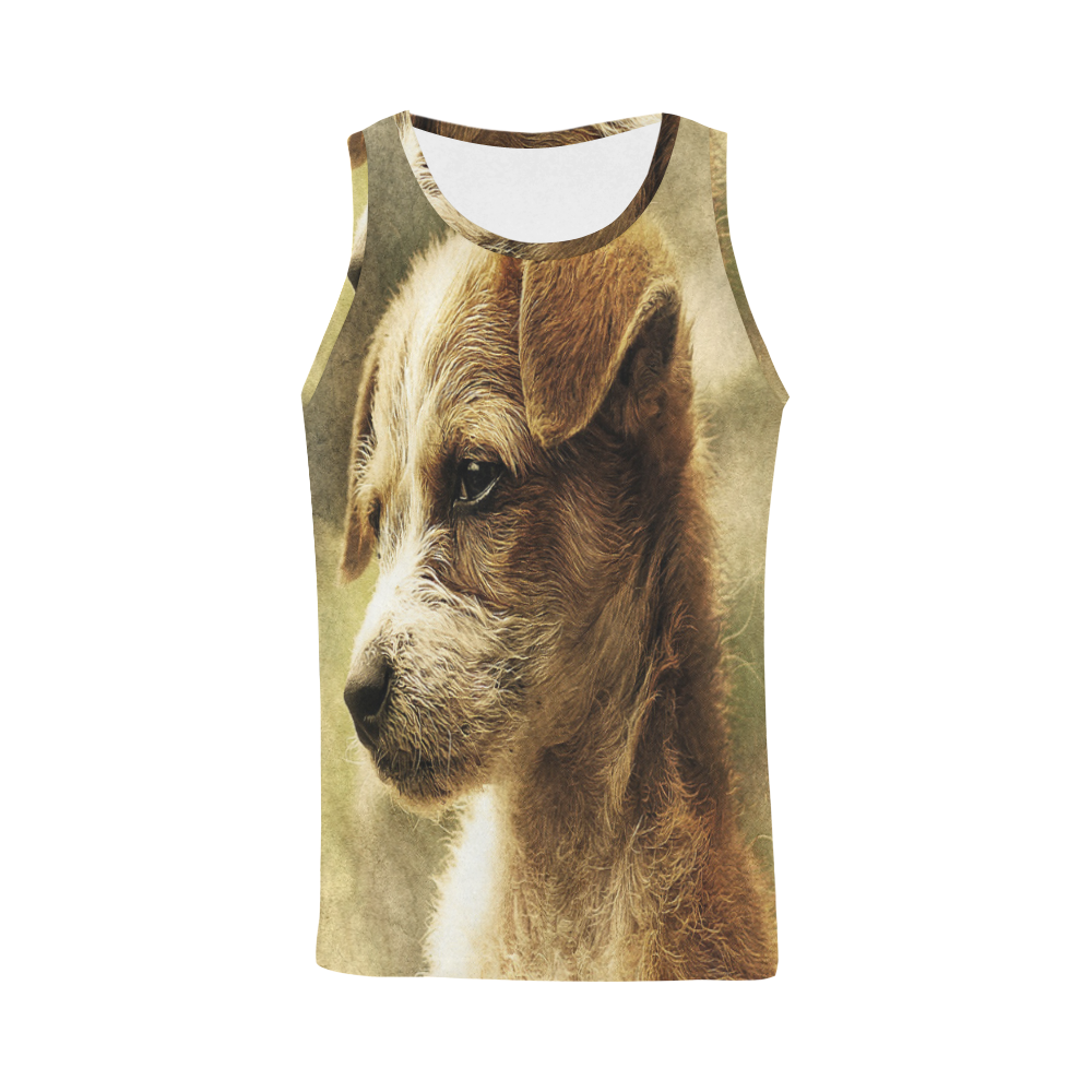 Darling Dogs 3 All Over Print Tank Top for Men (Model T43)