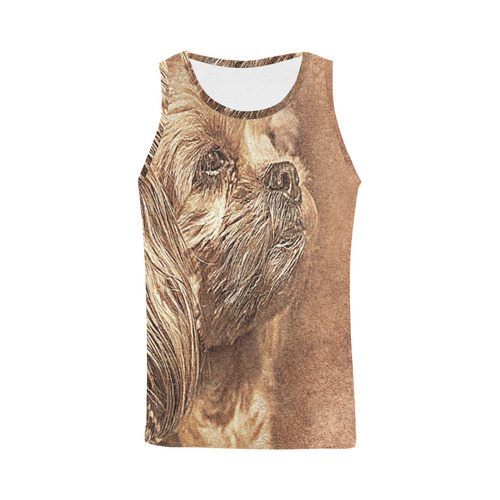 Darling Dogs 9 All Over Print Tank Top for Men (Model T43)