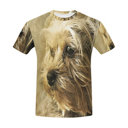 Darling Dogs 2 All Over Print T-Shirt for Men (USA Size) (Model T40)