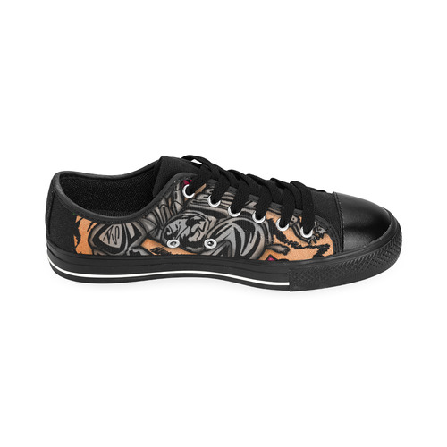 Zodiac - Scorpio Men's Classic Canvas Shoes/Large Size (Model 018)