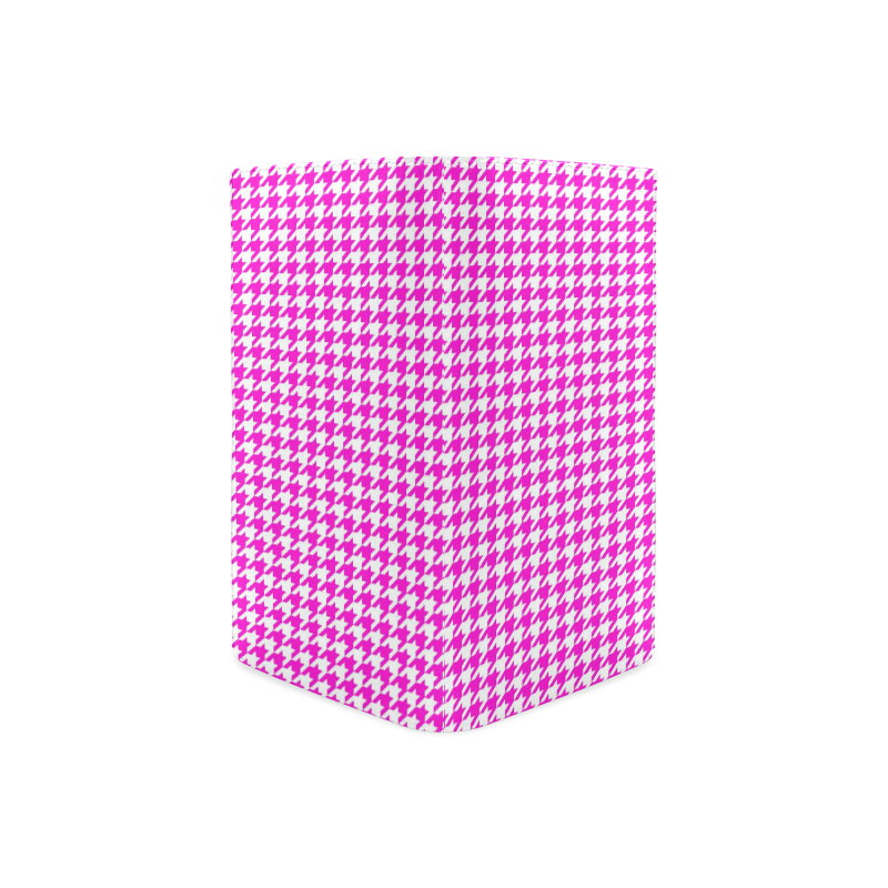 Friendly Houndstooth Pattern,pink by FeelGood Women's Leather Wallet (Model 1611)