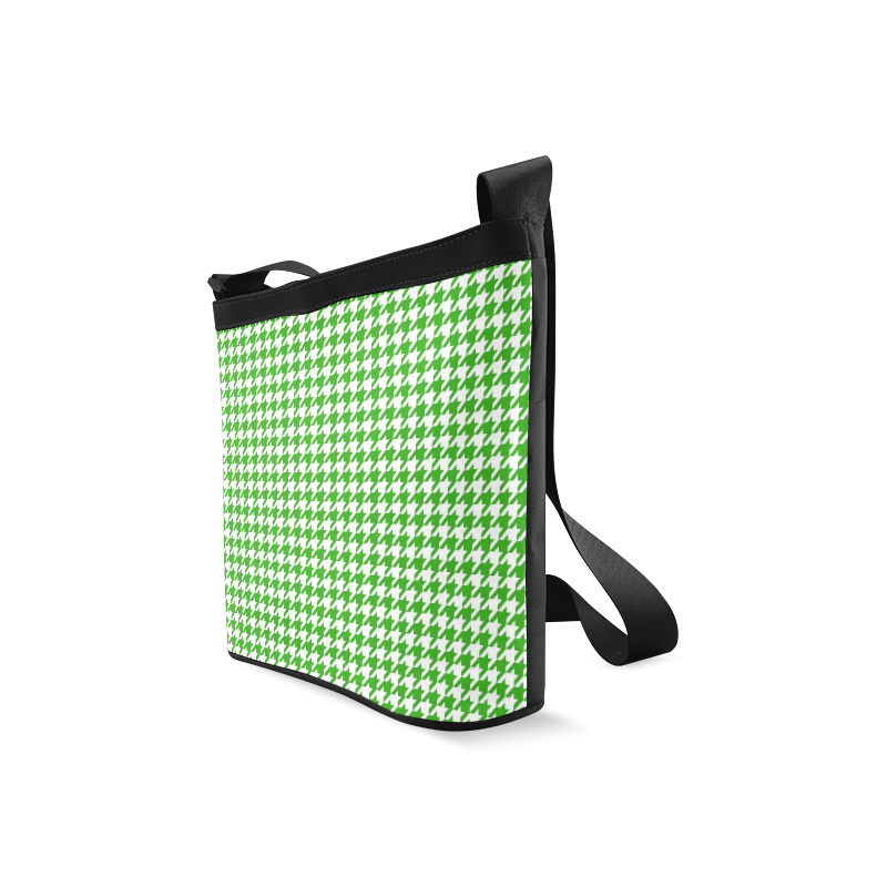 Friendly Houndstooth Pattern,green by FeelGood Crossbody Bags (Model 1613)