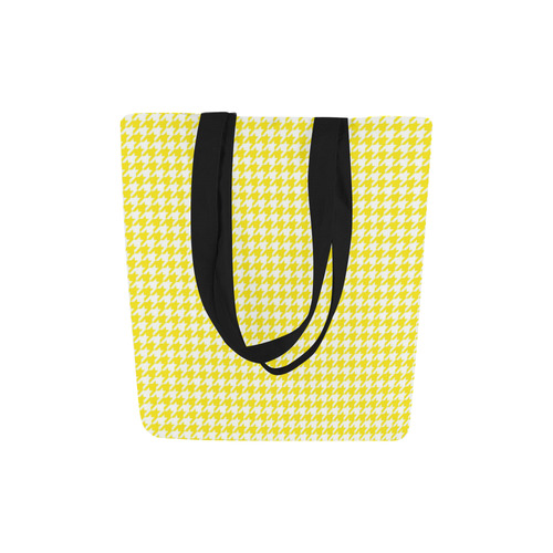 Friendly Houndstooth Pattern,yellow by FeelGood Canvas Tote Bag (Model 1657)